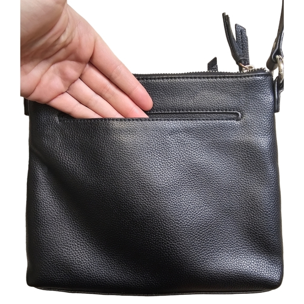 Dana Buchman black crossbody with adjustable strap. - Picture 3 of 5